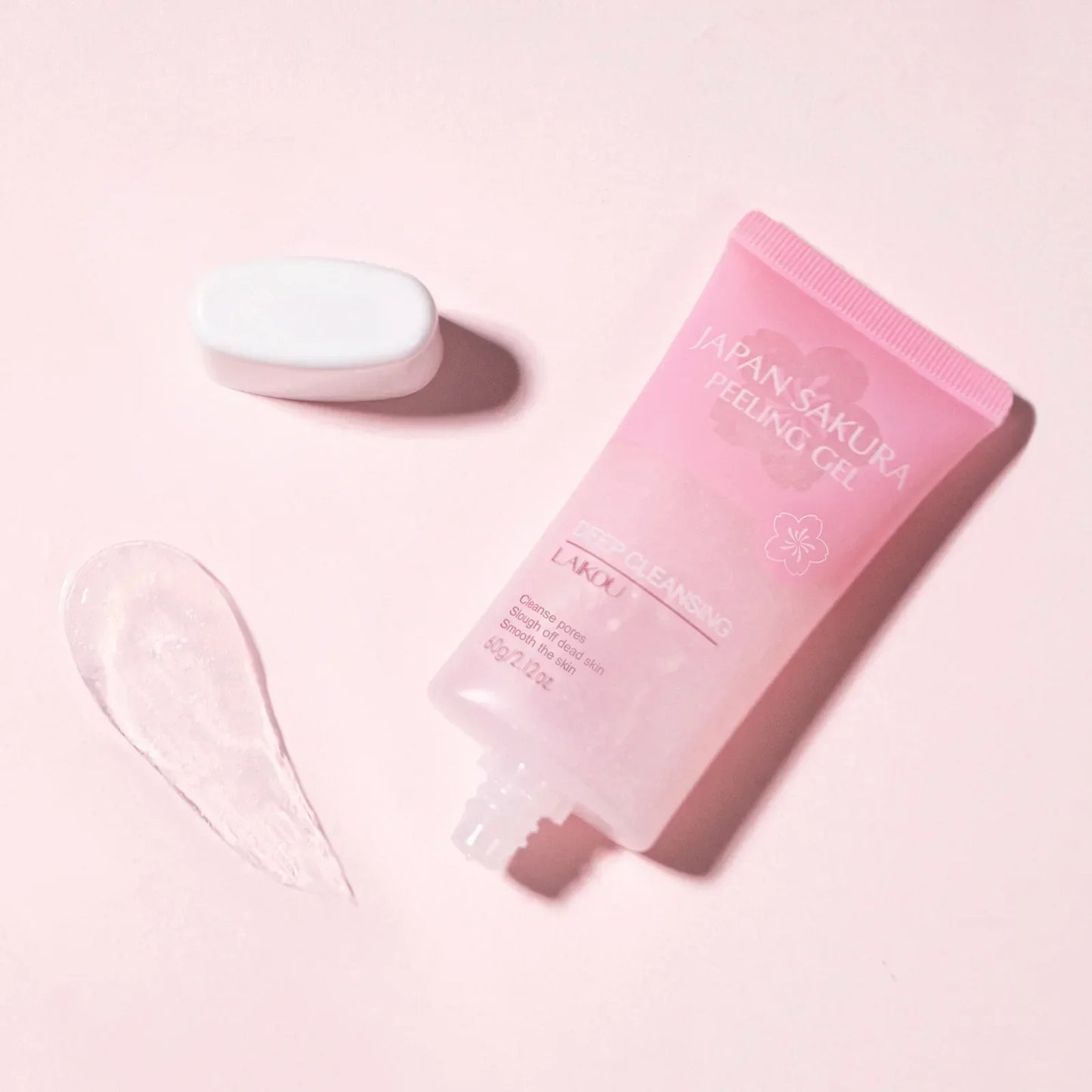 LAIKOU Sakura Face Peeling Gel – Exfoliate & Glow 60g Peaceful Pleasures Health and Wellness