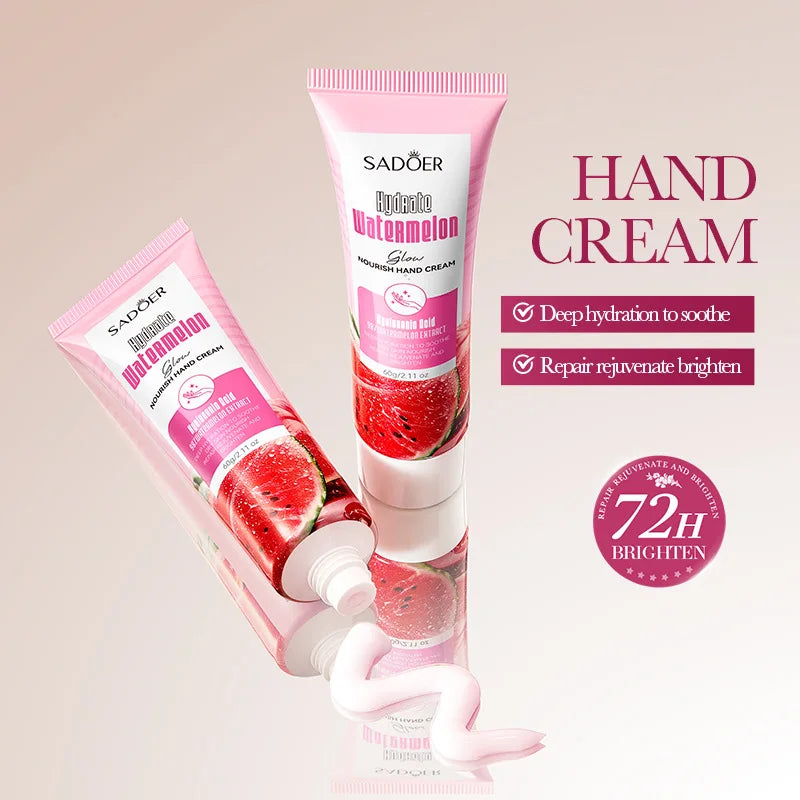 SADOER Niacinamide Watermelon Hand Cream 3-Pack – Moisturizing