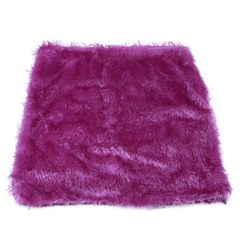 Throw Pillow Cover Short Plush Comfortable and Soft Sofa Decoration Household Products Modern Minimalism Cushion Covers Peaceful Pleasures Health and Wellness Purple