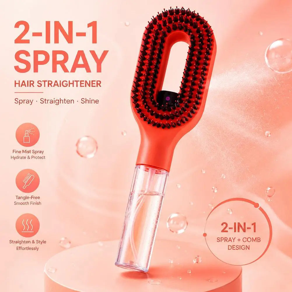 2-in-1 Spray Bottle Comb | Anti-Static Hair Smoothing Tool
