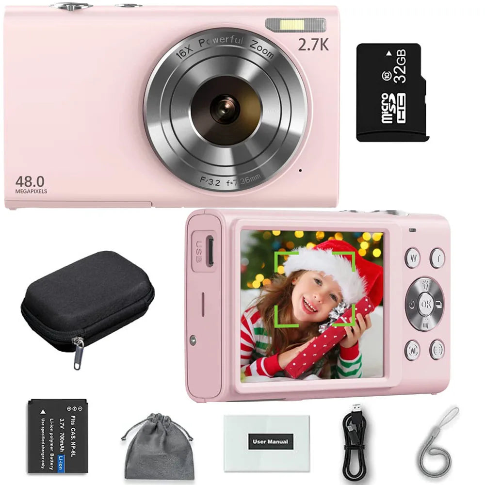 4K Digital Camera 48MP Autofocus Vlogging Camera for Kids & Adults