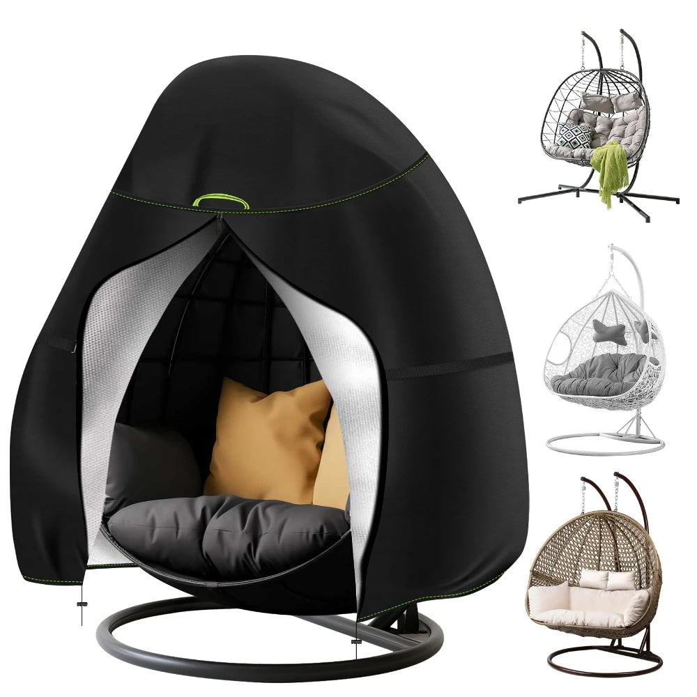 Waterproof Egg Chair Cover | UV & Windproof with Zipper