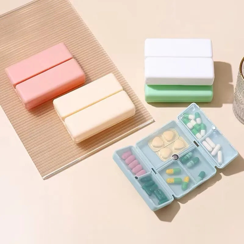 7-Day Foldable Weekly Pill Organizer | Travel Pill Box