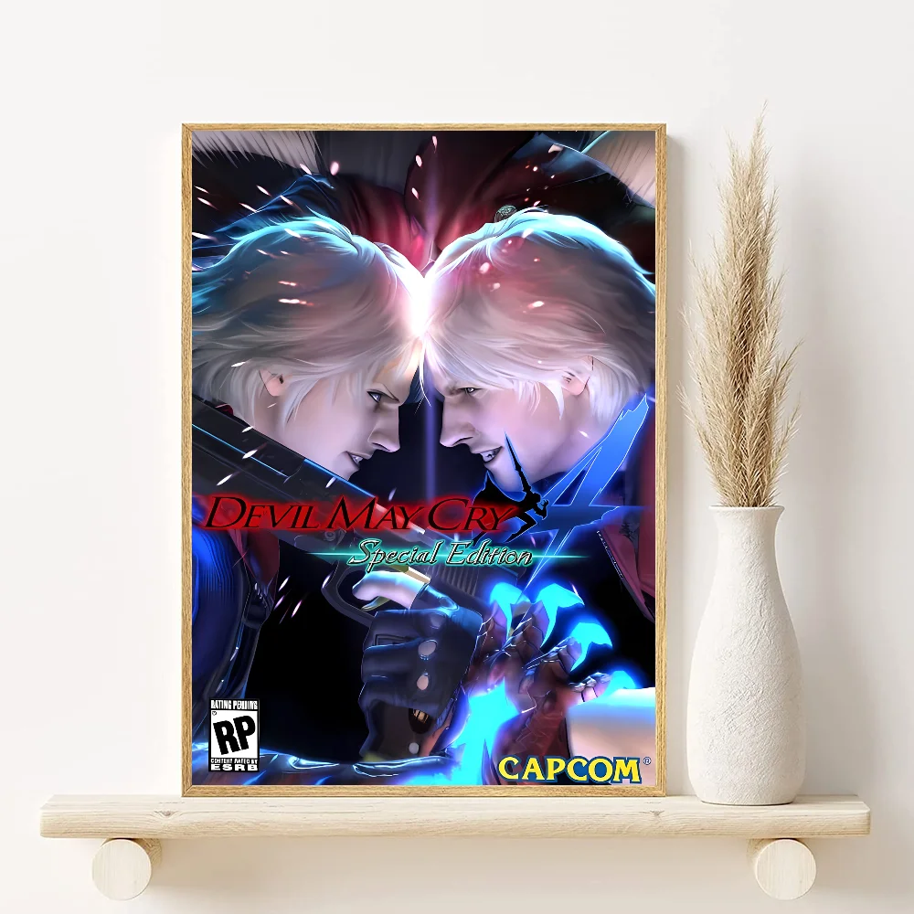 Devil May Cry Anime Poster HD Waterproof PVC Wall Art Decor