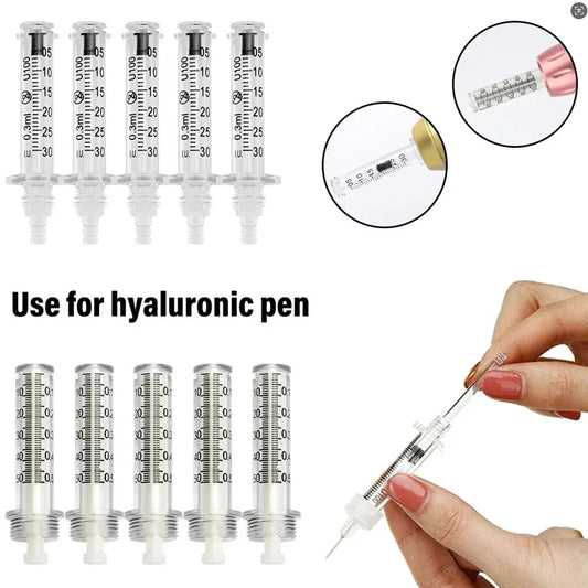 0.3ml & 0.5ml Ampoule Head Cap Adapter for Hyaluronic Pen Pen Tip Adapter Oasis Select 5Pcs 0.5mm
