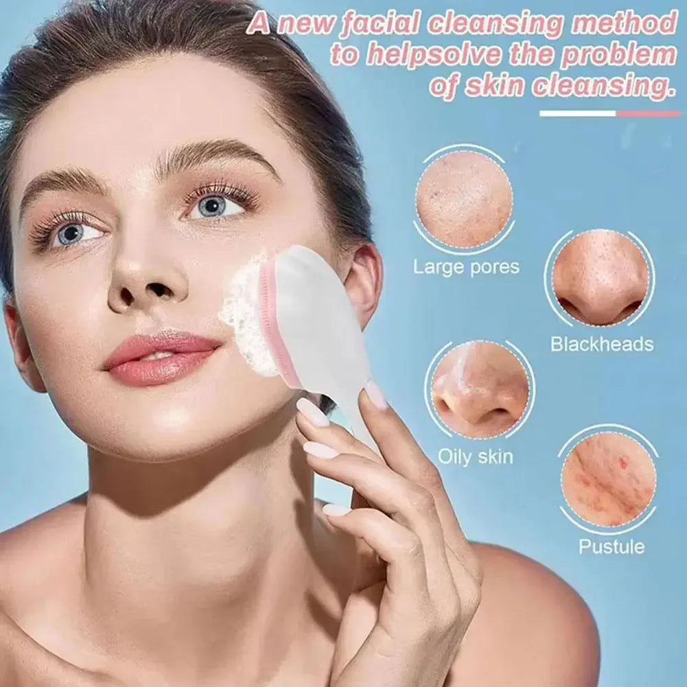 Silicone Face Scrubber & Exfoliator Brush – Deep Pore Cleansing Peaceful Pleasures Health and Wellness