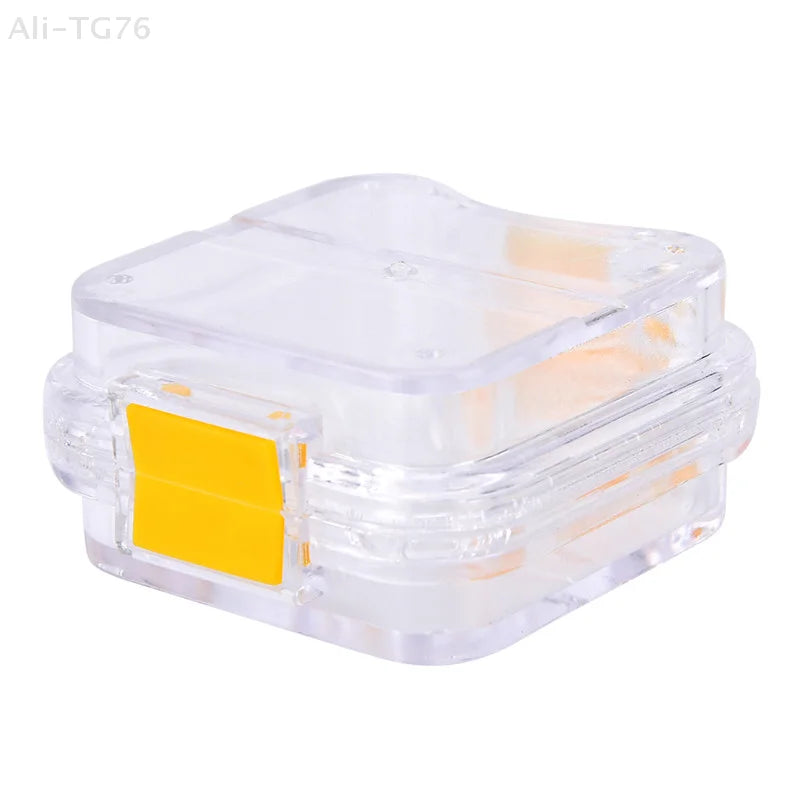 Clear Plastic Denture Crown Storage Box with Membranes