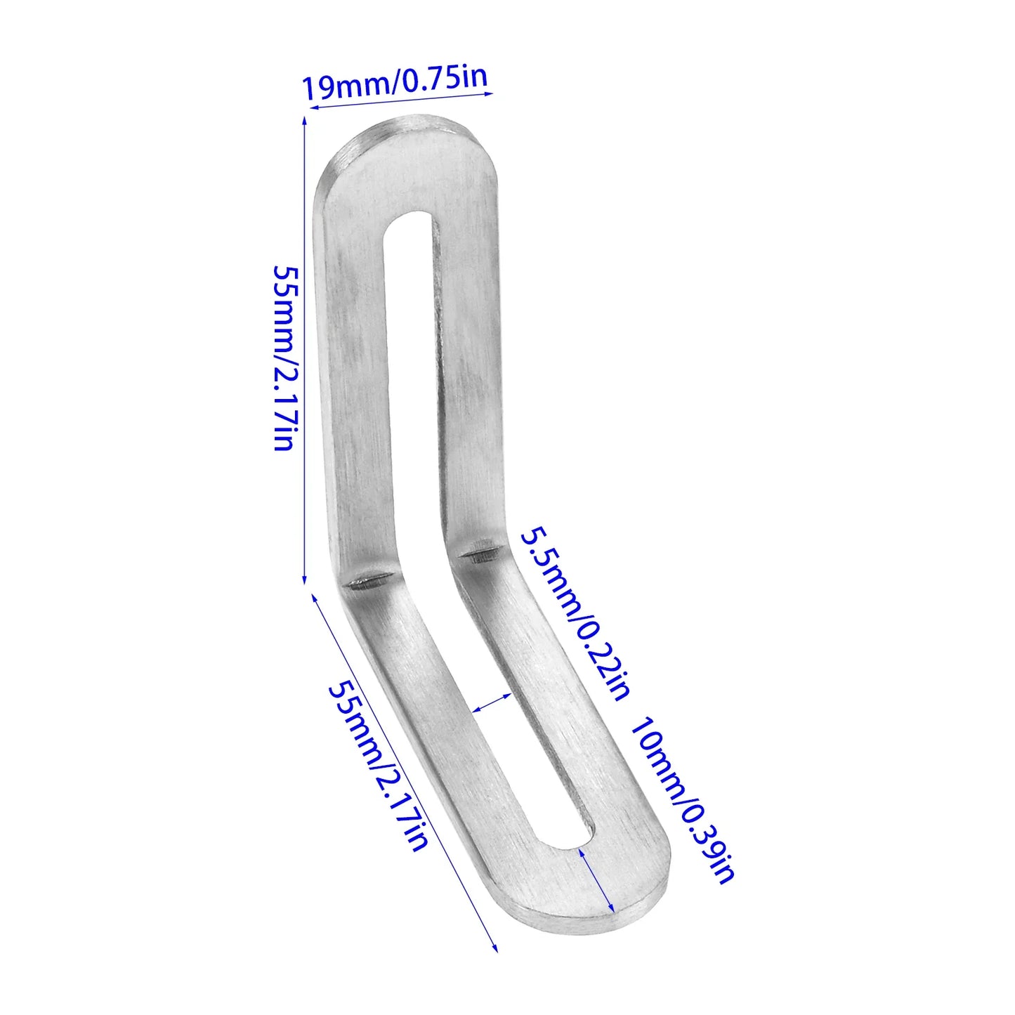 4-Pack 90° Slotted Corner Braces | Heavy Duty Stainless Steel