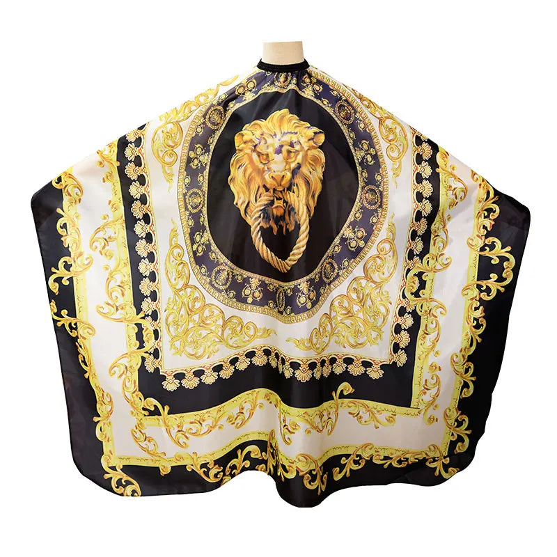 Professional Hairdressing Hairdresser Cloth Lion Pattern Gown Barber Waterproof Hairdresser Apron Haircut capes Accessories Peaceful Pleasures Health and Wellness A