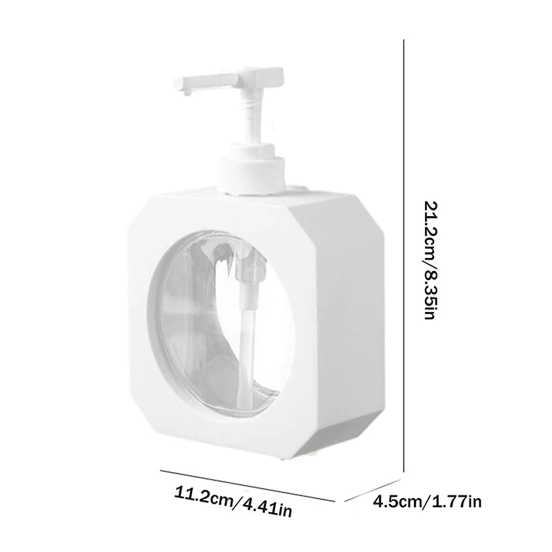 500ml Refillable Soap Dispenser Pump Bottle – Bath & Travel