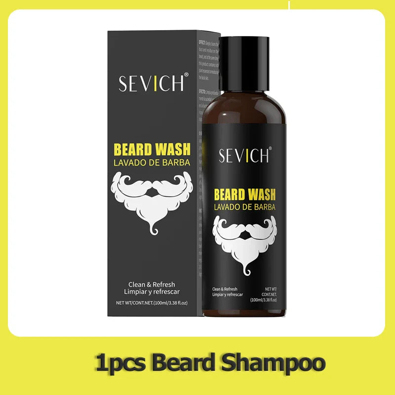 Men's Beard Care Set – Shampoo, Conditioner & Moisturizer
