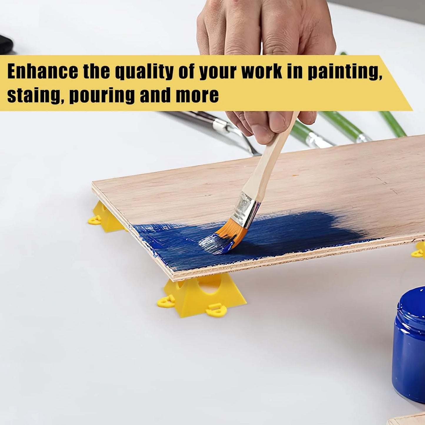 Woodworking Paint Rack Tool Carpenter Spray Pyramid Bracket Mini