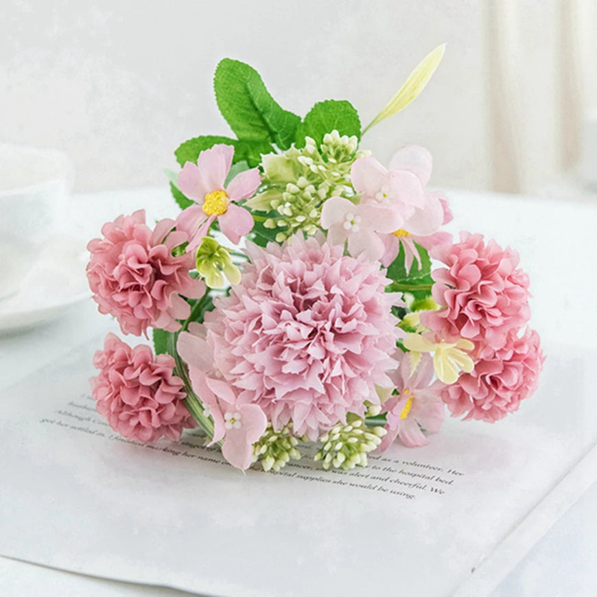 Silk Artificial Chrysanthemum Ball Flowers | Wedding & Home Decor
