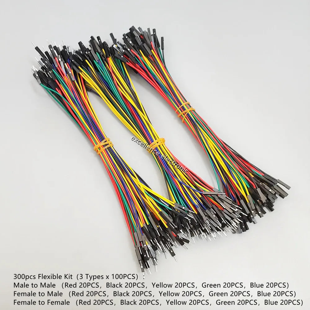 50-300pcs 10cm 20cm 30cm Jumper Wire Dupont Cable Line Connector Assorted Kit for Arduino Raspberry pi Electronic Breadboard PCB Peaceful Pleasures Health and Wellness 300pcs Mix kit 20cm