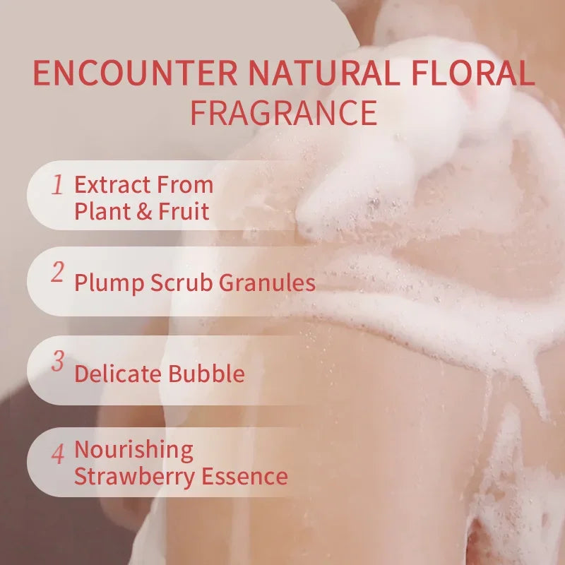 Fruity Smooth Body Wash – Exfoliating Shower Gel Peaceful Pleasures Health and Wellness