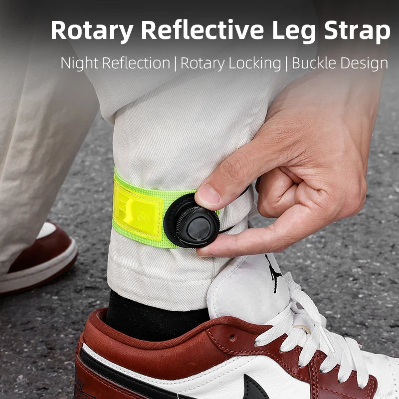 Reflective Cycling Ankle Strap – Adjustable Night Safety Band Cycling Ankle Strap Peaceful Pleasures Health and Wellness