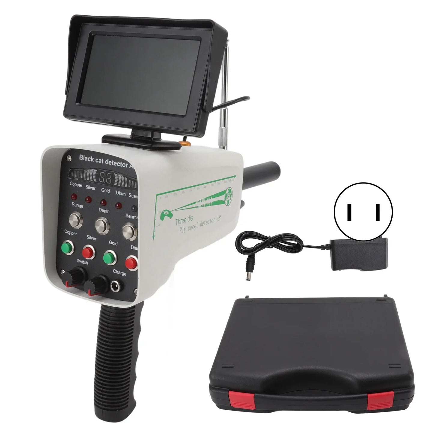 Metal Detection Finder Display Detector 1000m Range Underground Gold