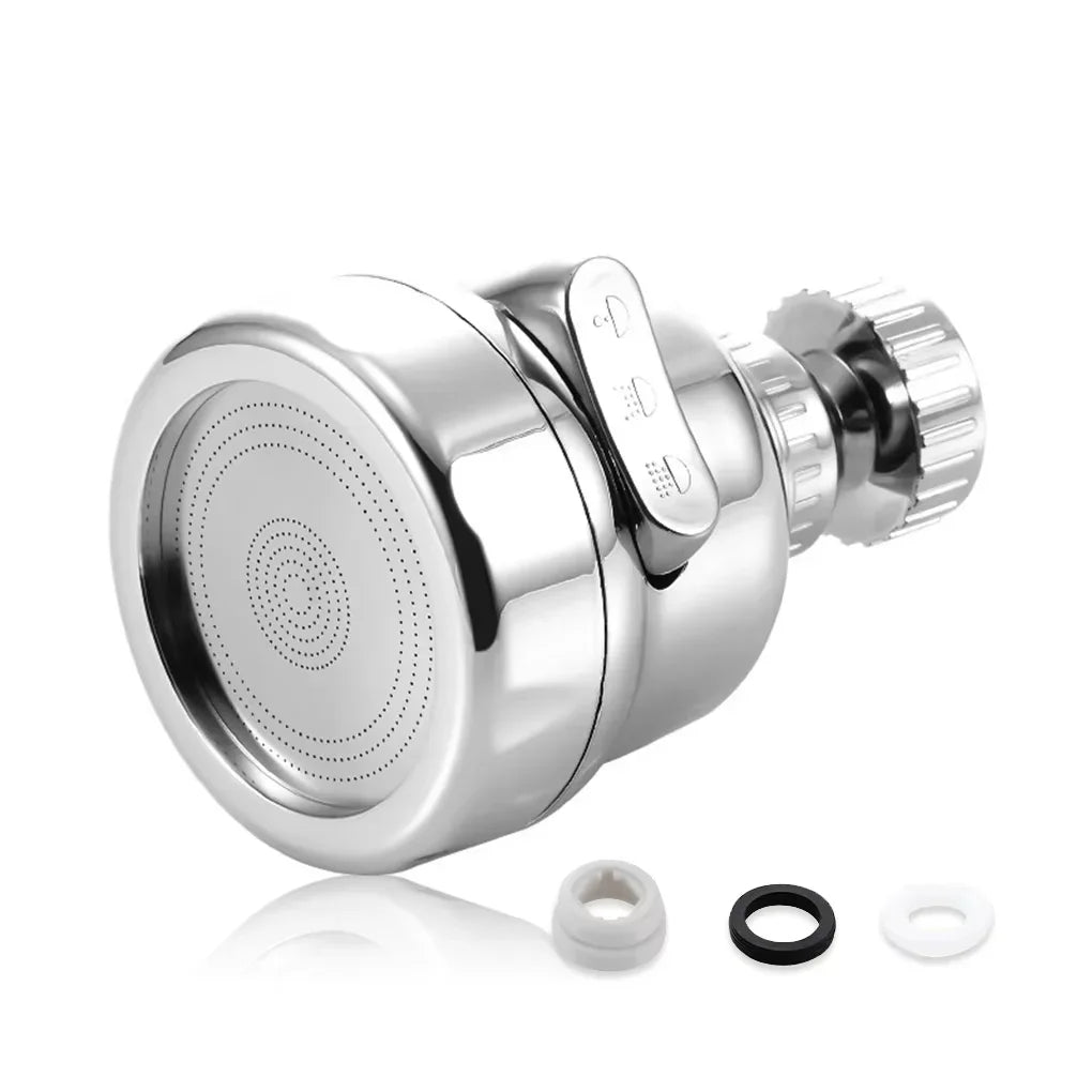 360 Degree Swivel Kitchen Faucet Aerator Adjustable Dual Mode Sprayer Filter Diffuser Water Saving Nozzle Faucet Connector Peaceful Pleasures Health and Wellness Qpq-short