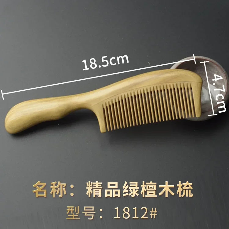 Sandalwood Hair & Beard Comb | Anti-Static, Wide & Narrow Tooth