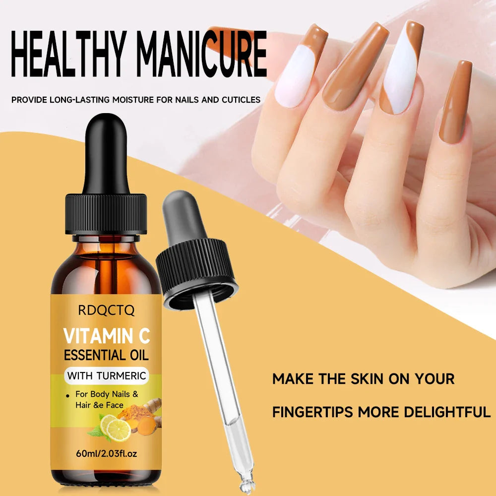 Turmeric & Vitamin C Leave-In Hair Oil – Frizz & Shine 40/60ml