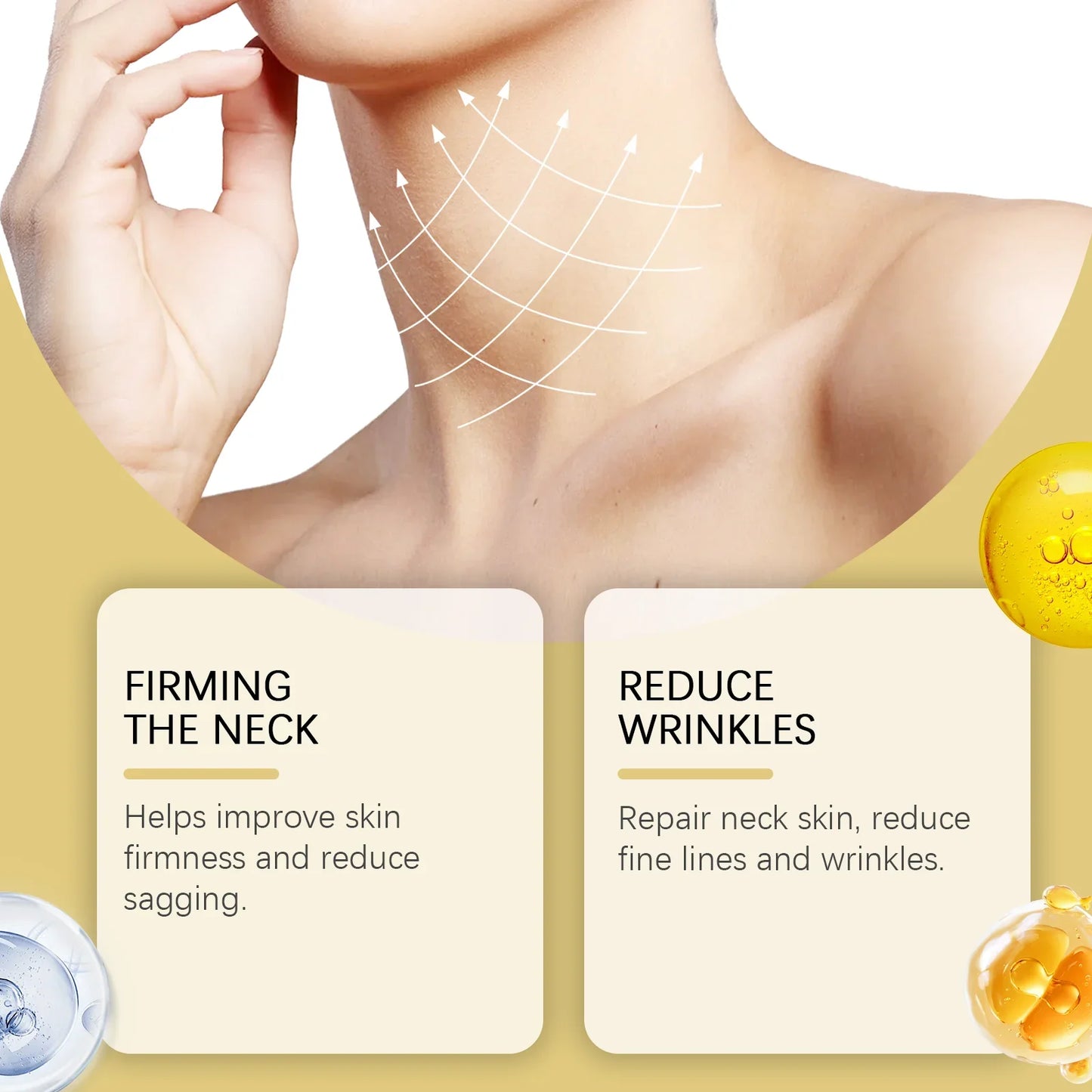 Hoygi Neck Firming Roller Cream – Anti-Aging & Lifting