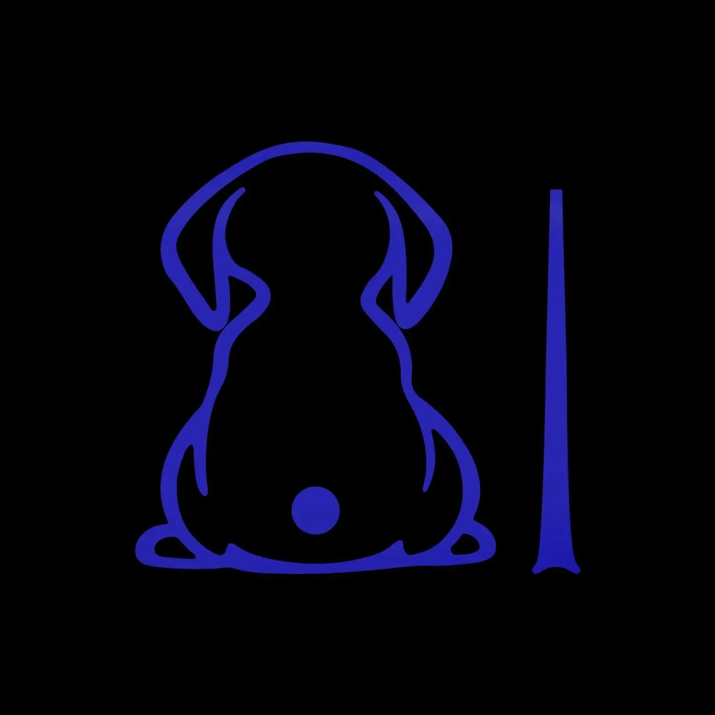 Dog Decals,Waterproof Rear Wiper Decal Funny Dog Moving Tail Stickers for Car Windshield Wiper Decal Vinyl Dog Stickers Peaceful Pleasures Health and Wellness Blue