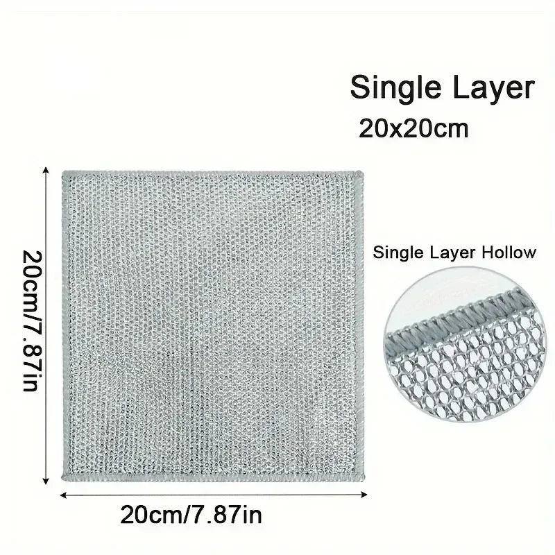 Microfiber Kitchen Cleaning Cloths | 20x20cm Multi-Pack Rags