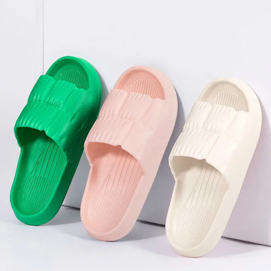 Women's Soft Sole Cloud Slippers Thick Platform Summer EVA Sandals Indoor Outdoor Beach Non-Slip Slippers Peaceful Pleasures Health and Wellness