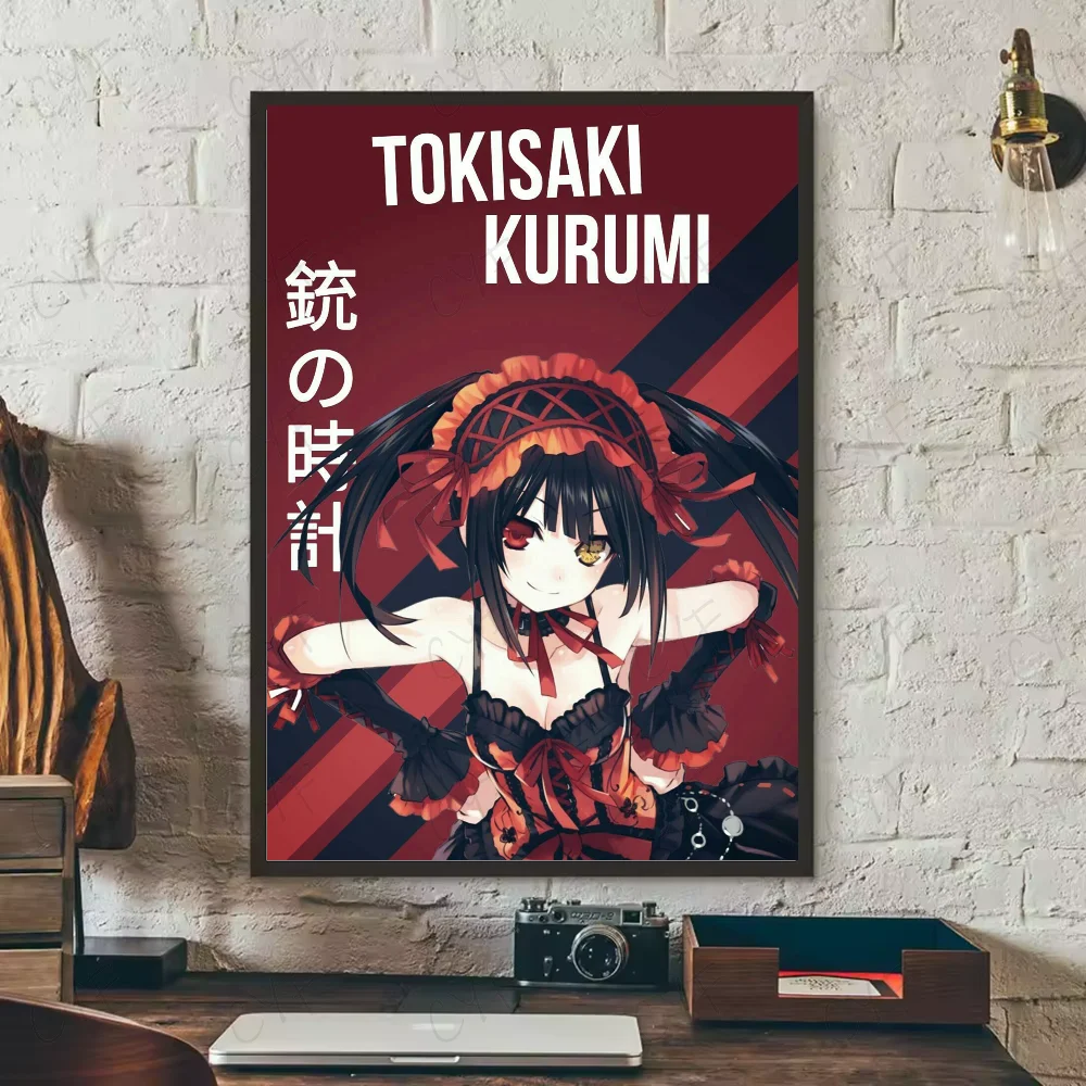 Tokisaki Kurumi Date A Live Anime Poster | HD Waterproof Wall Art Anime Wall Poster Peaceful Pleasures Health and Wellness z2 15X20cmNoframe