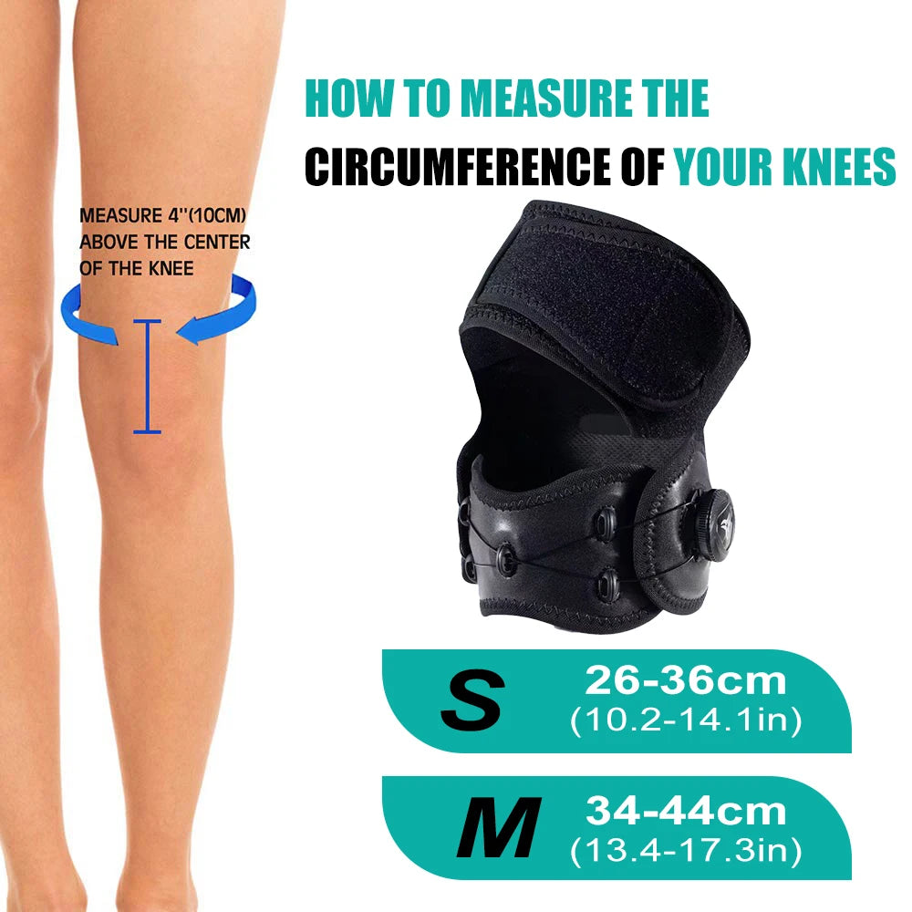 WEFITON qPCS Adjustable Knob Knee Support Brace - Patella Tendon Stabilizer for Pain Relief in Running,Sports & Squats,Women Men Peaceful Pleasures Health and Wellness