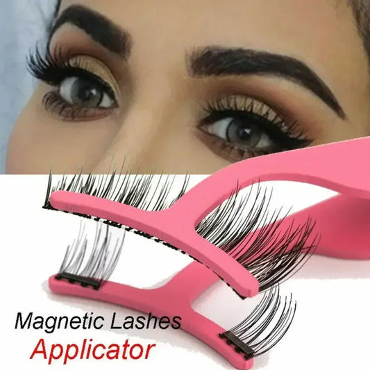 Stainless Steel False Eyelashes Curler, Tweezer Clip Clamp Makeup Tool, 1Pcs Professional Magnetic Eyelashes Extension Applicato Peaceful Pleasures Health and Wellness
