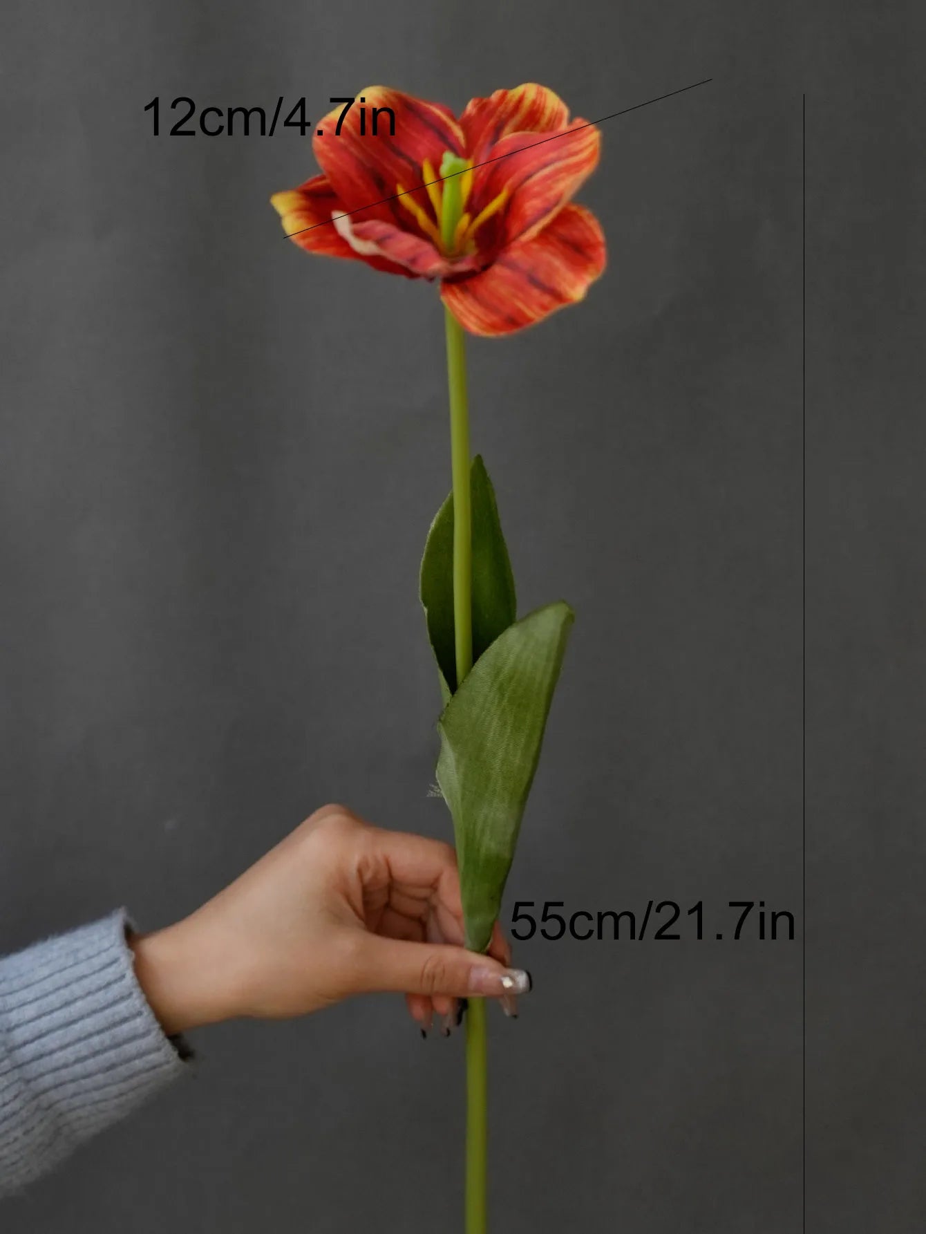 Silk Tulip Long Branch Artificial Flower | Home Decor