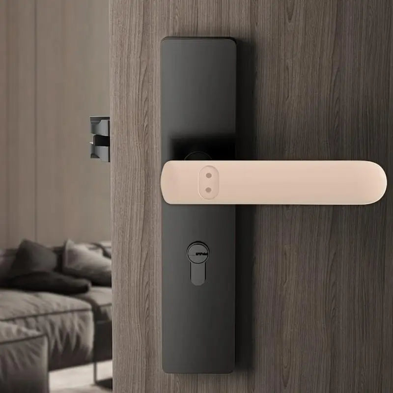 Silicone Door Handle Glove Covers Silicone Door Levers Covers Anti-Collision Door Handle Silicone Protective Cover For Bedroom Peaceful Pleasures Health and Wellness