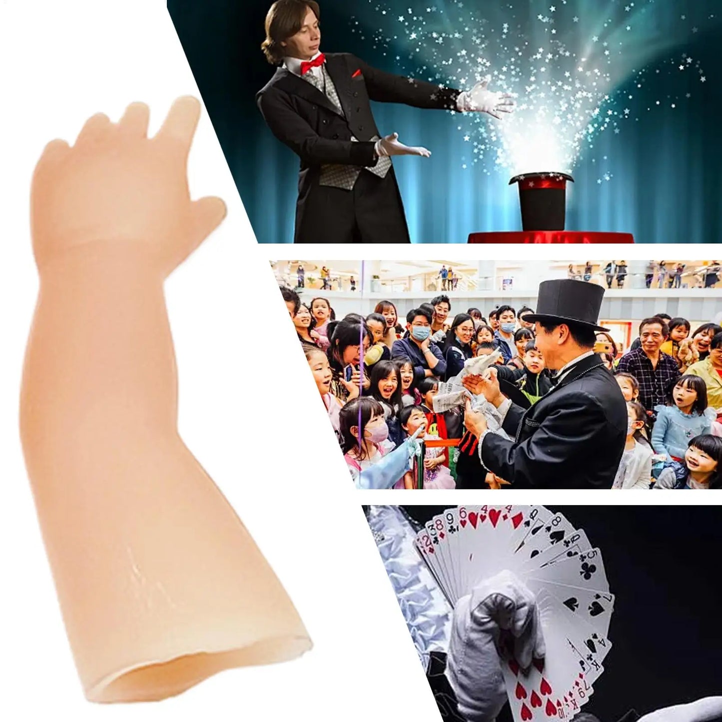 Coin Disappearing Magic Trick Prop – Silicone Mini Hand
