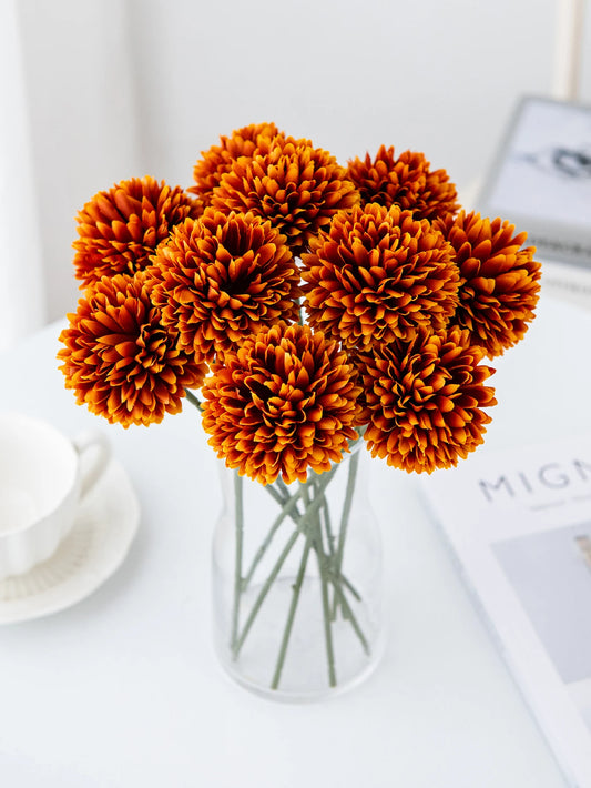 Artificial Silk Dandelion & Hydrangea Bouquet | Wedding & Home Artificial Flower Bouquet Peaceful Pleasures Health and Wellness