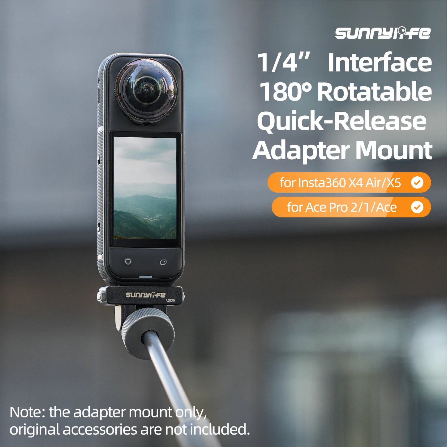 Anti-Slip For Insta360 X4 Air/X5 Adjustable Magnetic Adapter/Ace/Pro 2/1 Quick-Release Accessories Peaceful Pleasures Health and Wellness Default Title