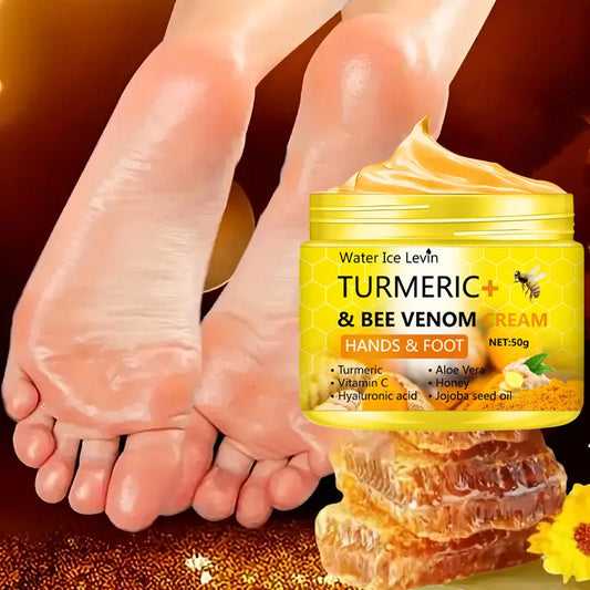 Turmeric & Bee Venom Hand & Foot Repair Cream – 50g Hand & Foot Cream Peaceful Pleasures Health and Wellness