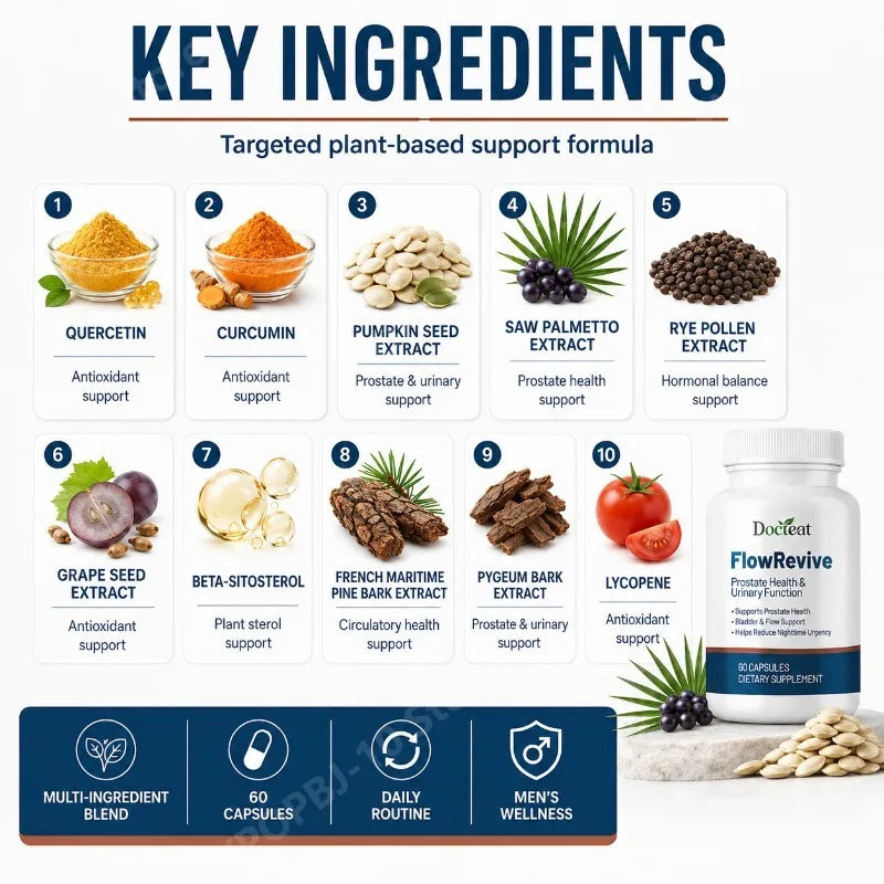 Prostate Support Supplement | Saw Palmetto, Beta-Sitosterol 60 Caps