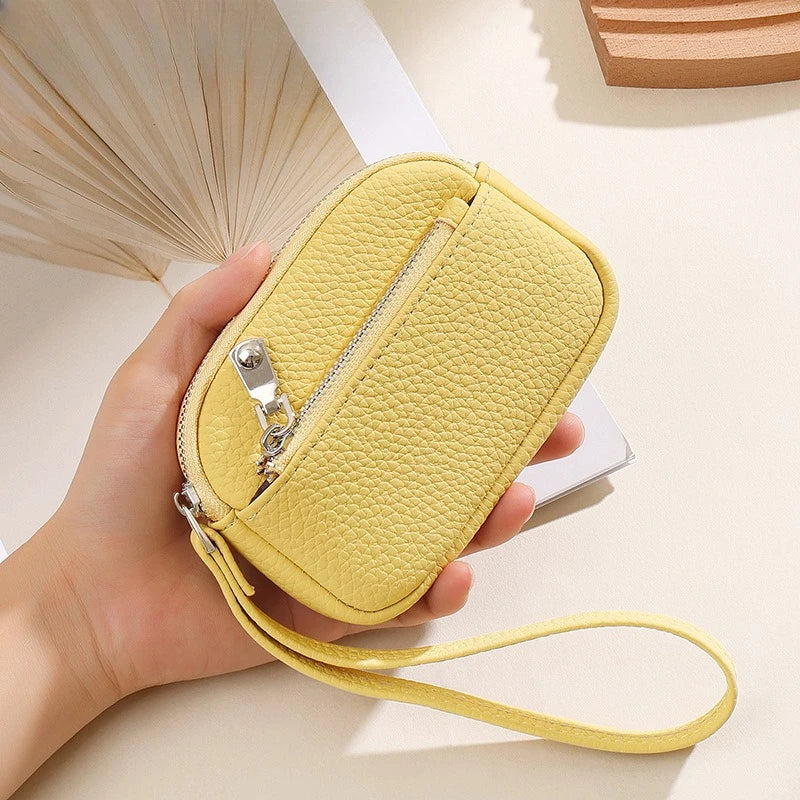 Mini PU Leather Lipstick Bag | Keychain Coin Purse & Earphone Pouch
