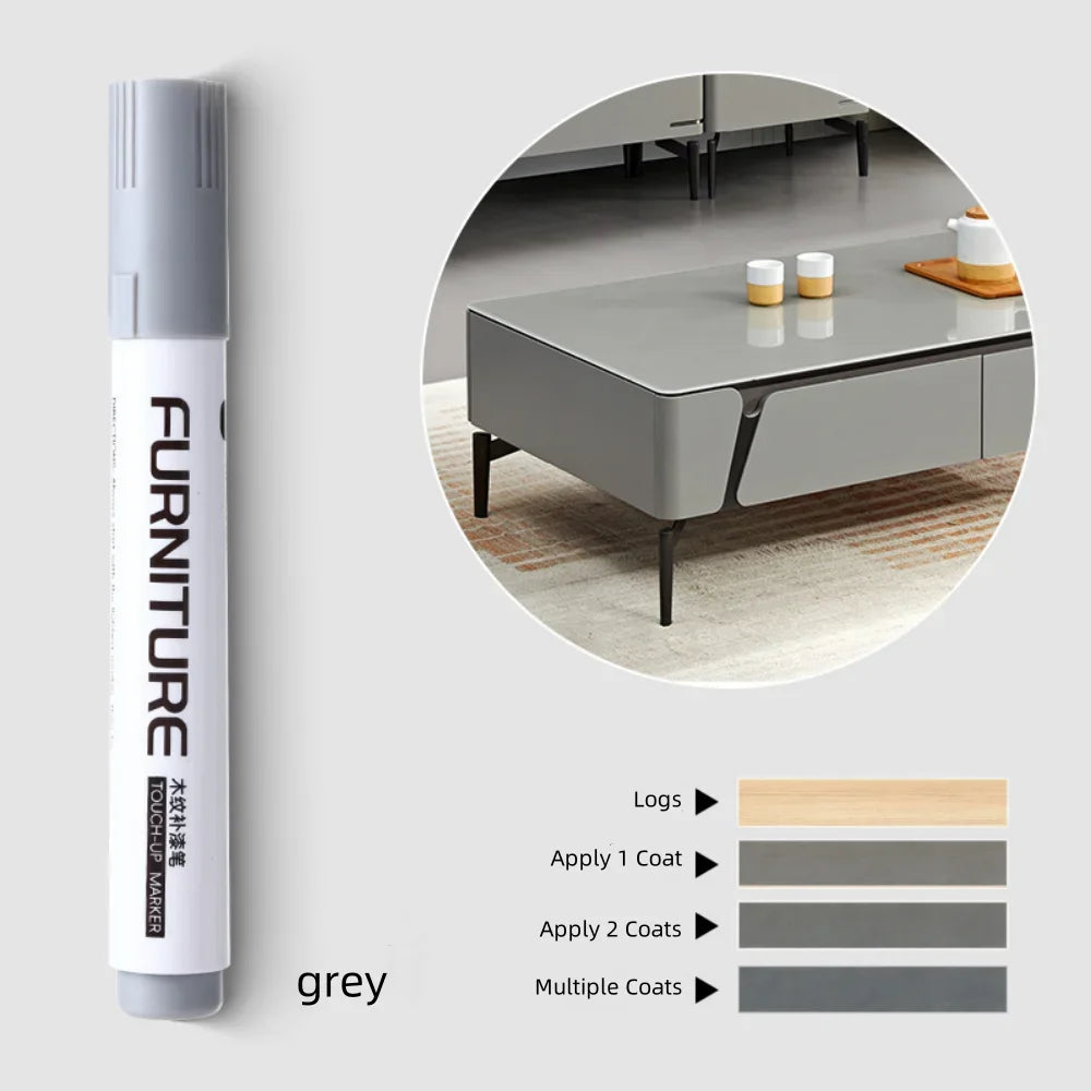 Wood Composite Grain Paint Furniture Touch-up Markers Pens Wood Floor,Furniture Markers Touch Up,touch up markers Peaceful Pleasures Health and Wellness grey