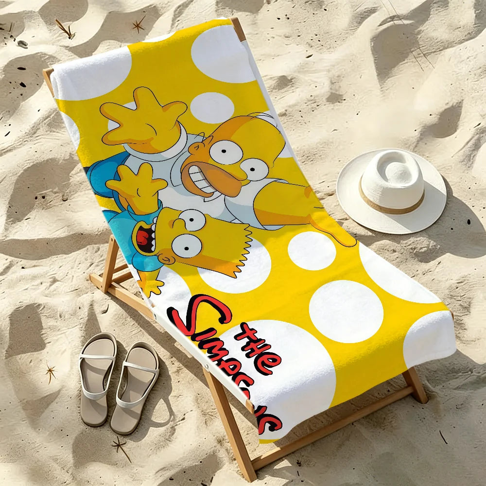 Cartoon Quick-Dry Beach Towel | Soft Pool & Travel Towel Quick-Dry Beach Towel Peaceful Pleasures Health and Wellness