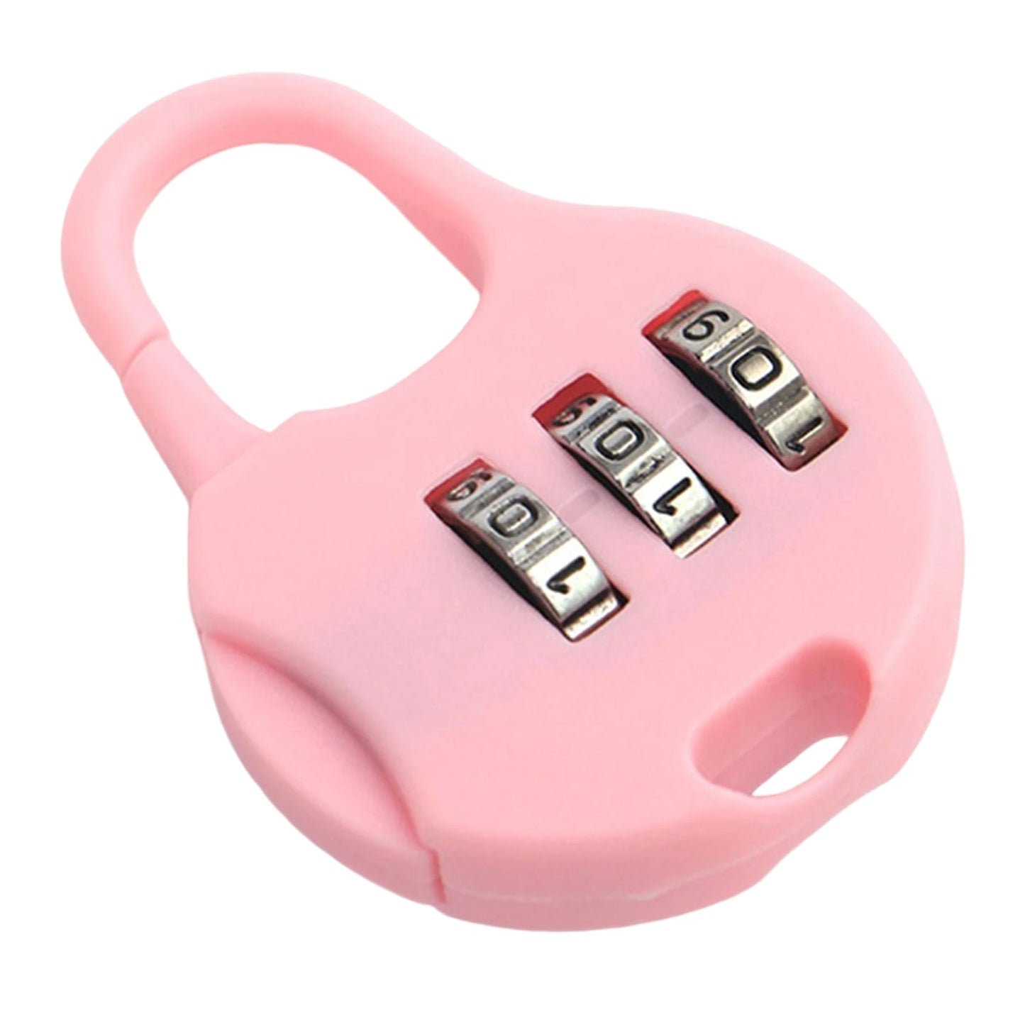 3-Digit Luggage Combination Locks Zinc Plastic Number Password Code Lock for Locker Drawer Toolkit Cabinets Peaceful Pleasures Health and Wellness Light Pink