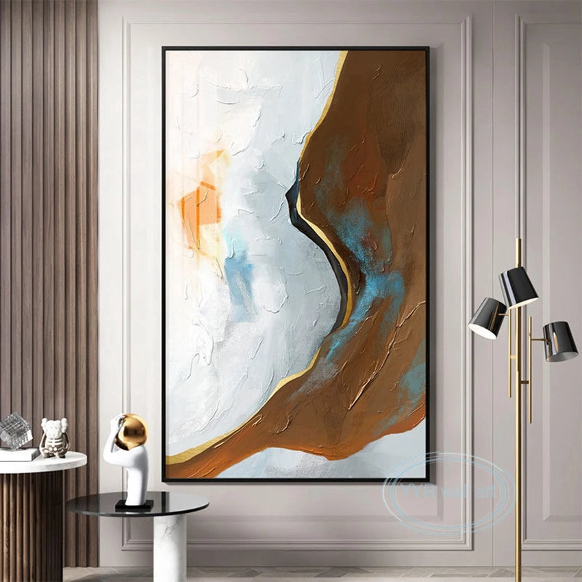 Home Decor Poster Handmade Wall Art Texture Mural Modern Abstract Oil Painting Acrylic Unframed Picture For Living Room Bedroom Peaceful Pleasures Health and Wellness