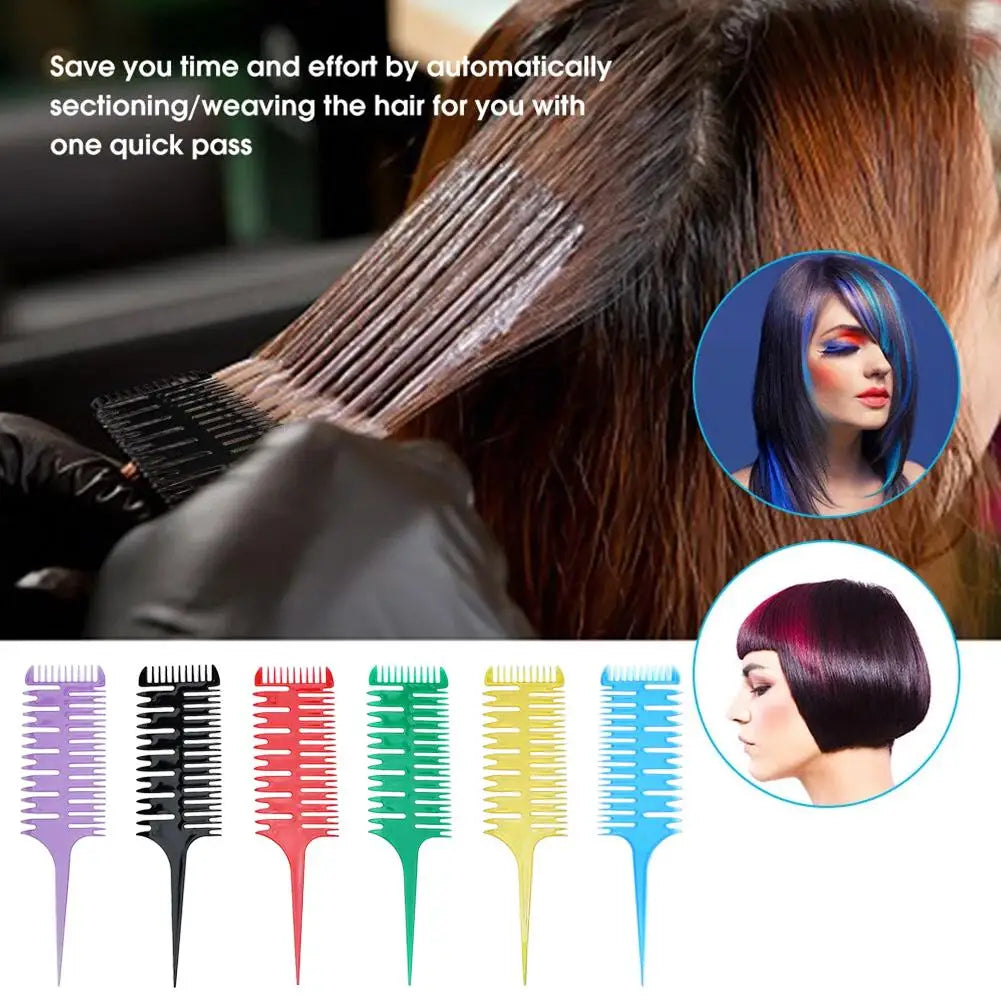Fishbone Tail Hair Highlighting & Sectioning Comb | Salon Use