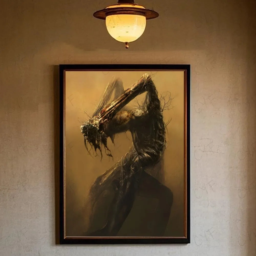 Zdzislaw Beksinski Surrealism Canvas Art Print | Wall Decor