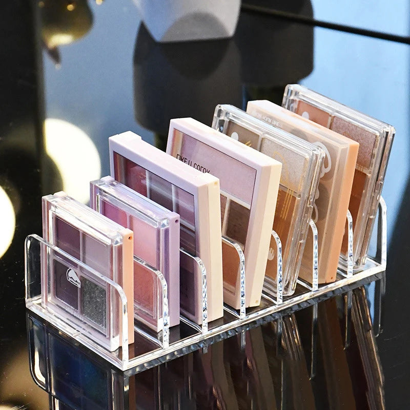 Acrylic Eyeshadow Palette Organizer | Clear Makeup Storage Tray