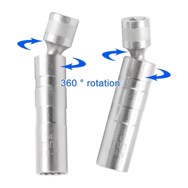 14mm & 16mm Magnetic Spark Plug Socket Set | Flexible Joint