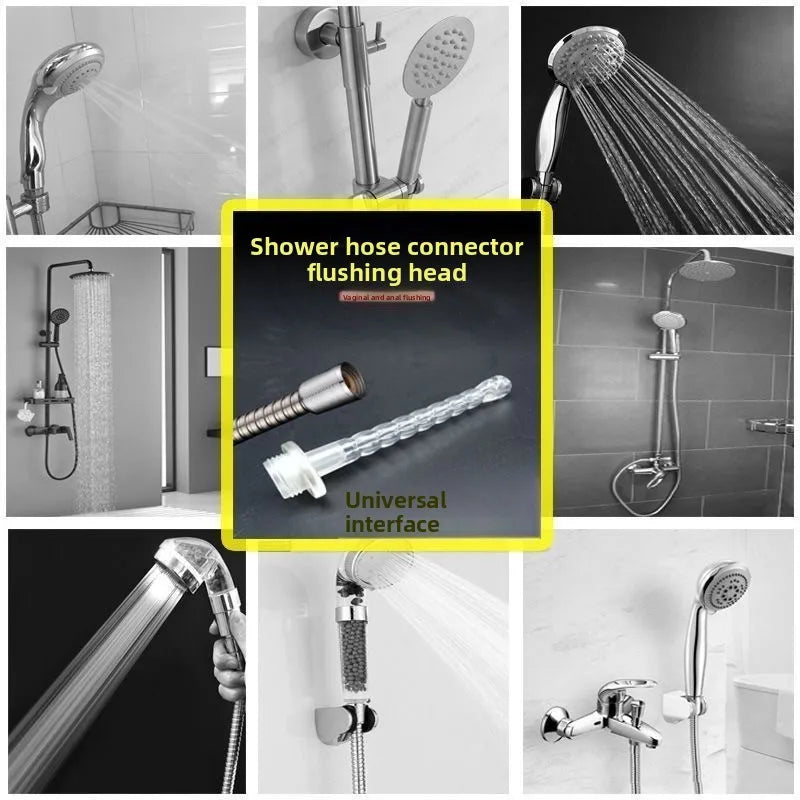 Silicone women's vaginal and anal shower head for home use men's and women's private shower head recommended for one-time use Peaceful Pleasures Health and Wellness