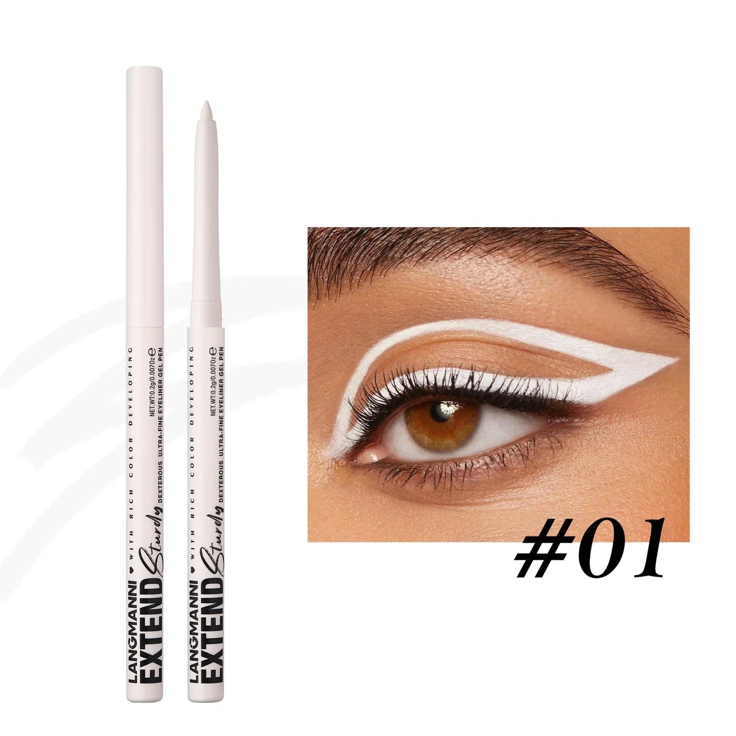 2-in-1 Waterproof Eyeliner & Eye Shadow Pencil | 12 Colors