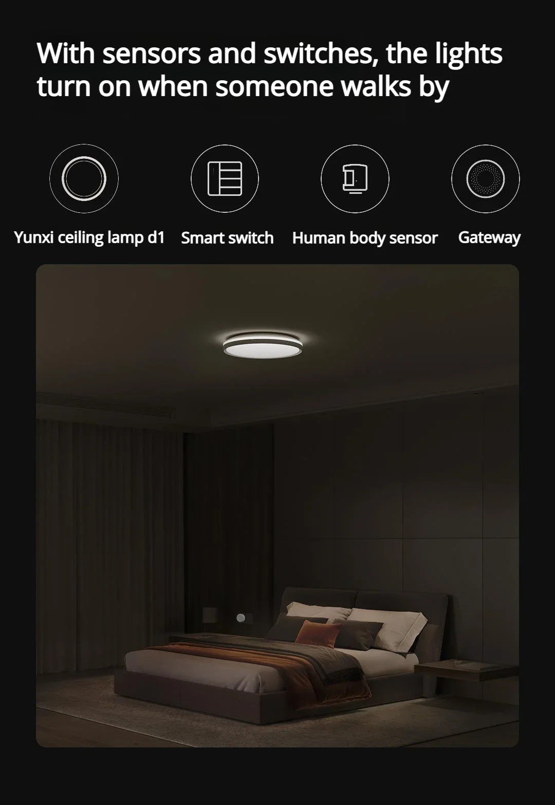Aqara D1 Ceiling Light Non-smart Color Temperature Bedroom Led Lamp Night Light Full-spectrum Eye-protecting living Room Light Peaceful Pleasures Health and Wellness